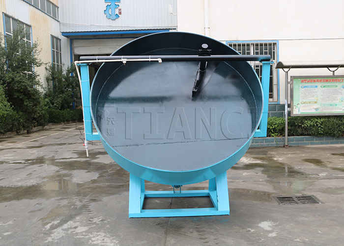 Chicken Manure Organic Fertilizer Disc Pelletizer Pan Type Granulator Machine
