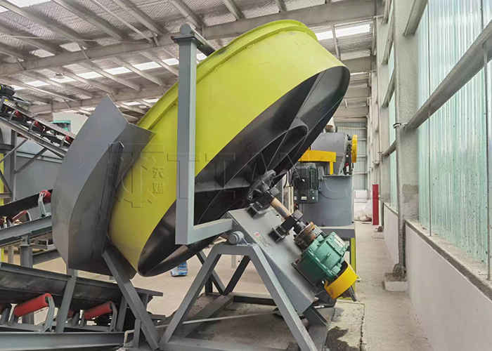 1-20T/H Животный навоз Органические удобрения Граниляционная линия Дисковый гранулятор для органических отходов