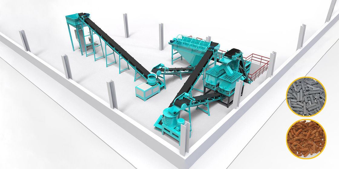 Линия производства бентонитового гранулятора DAP Fertilizer Making Machine Flat Die Granulator Линия производства