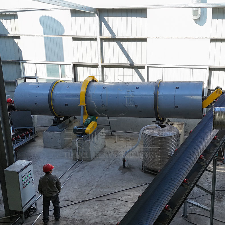 Барабанный гранулятор распылительного типа для органических удобрений, барабанный гранулятор для линии гранулирования